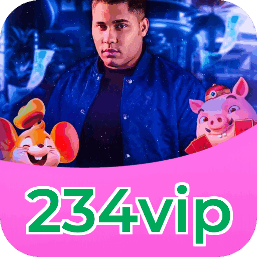 Interface do aplicativo 234vip mostrando jogos disponíveis no iOS e Android